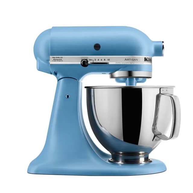 【KitchenAid】4.8公升/5Q桌上型攪拌機絲絨藍(打蛋機 / 揉麵機 / 廚師機 / 麵團機 / 和麵機)