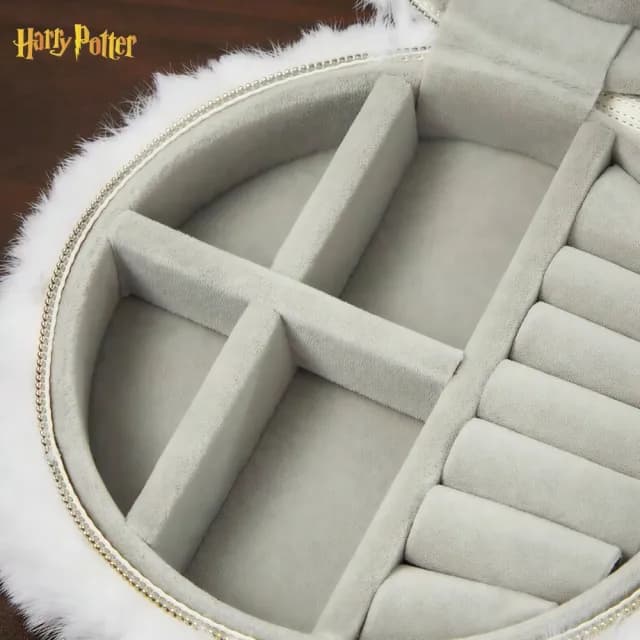 【Harry Potter 哈利波特】正版授權貓頭鷹嘿美毛絨飾品收納盒小珠寶盒(閨蜜女友女兒老婆生日聖誕交換禮物)