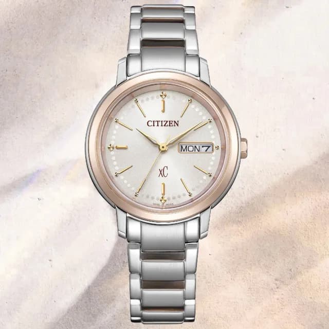 【CITIZEN 星辰】xC系列 光動能 經典時尚腕錶 七夕 情人節 送禮 推薦(EW2429-56X)