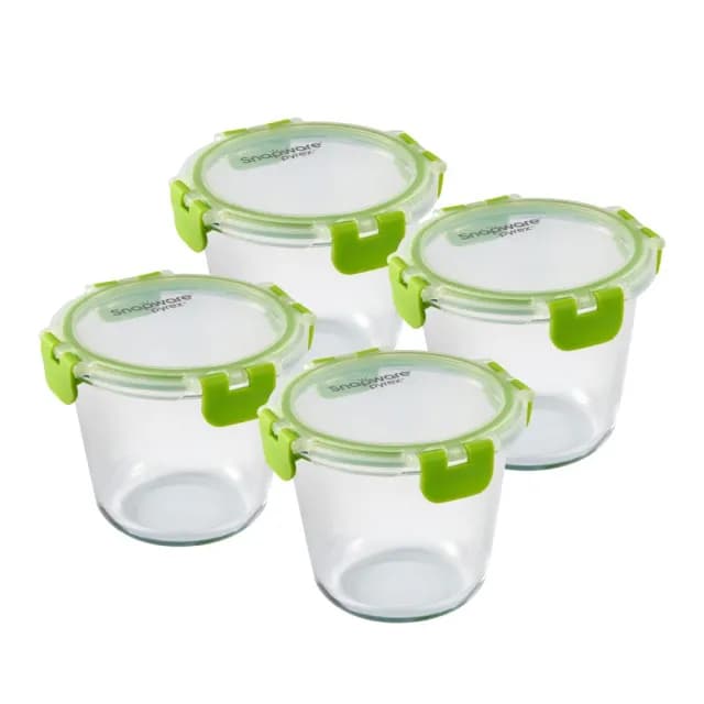 【CorelleBrands 康寧餐具】Snapware Eco Clean可拆扣玻璃保鮮罐720ml-4入組(720mlx4)