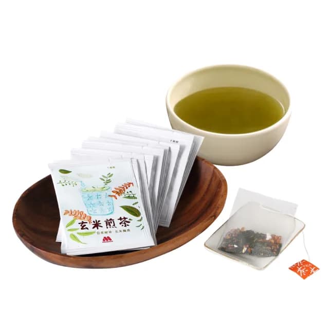 【MOS摩斯漢堡】日式玄米煎茶包 30包X2袋(共60入 /每包3.3g 嚴選日本鹿兒島綠茶 煎茶 綠茶茶)