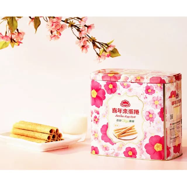 【喜年來】花筒蛋捲oligo禮盒(512G   TQF微笑標章)