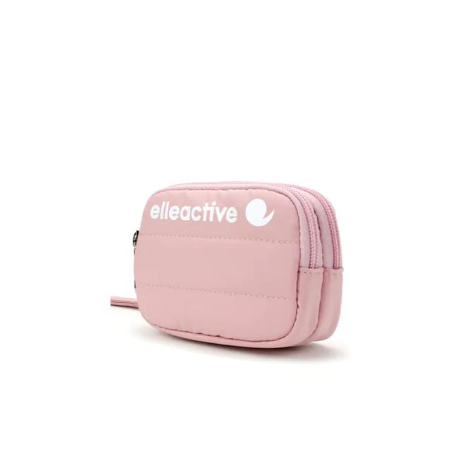 【ELLE ACTIVE】蓬蓬雲朵系列-雙層零錢包/手腕包(櫻花粉)