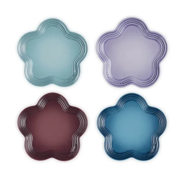 【Le Creuset】瓷器花型盤 19 cm(藍鈴紫/無花果/水手藍/海洋之花 4色選1)