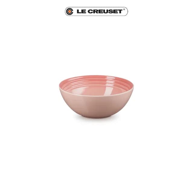 【Le Creuset】瓷器早餐穀片碗16cm(鮭魚粉)