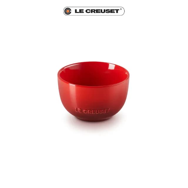 【Le Creuset】瓷器花蕾系列餐碗11cm(櫻桃紅)