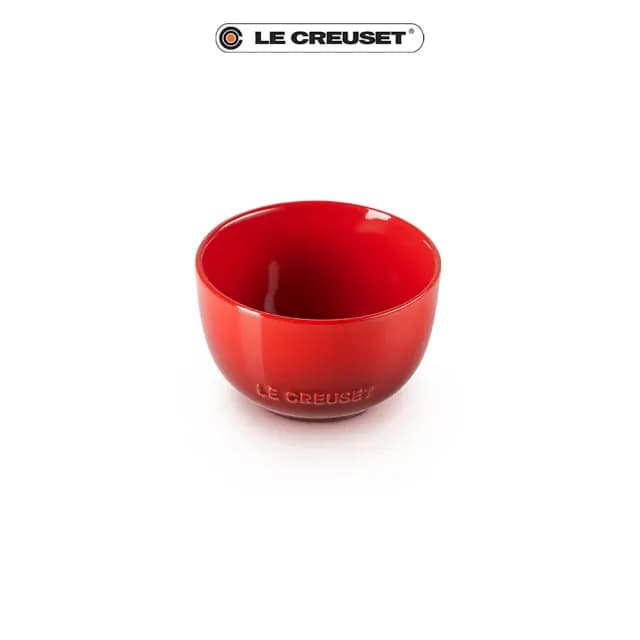 【Le Creuset】瓷器花蕾系列餐碗11cm(櫻桃紅)