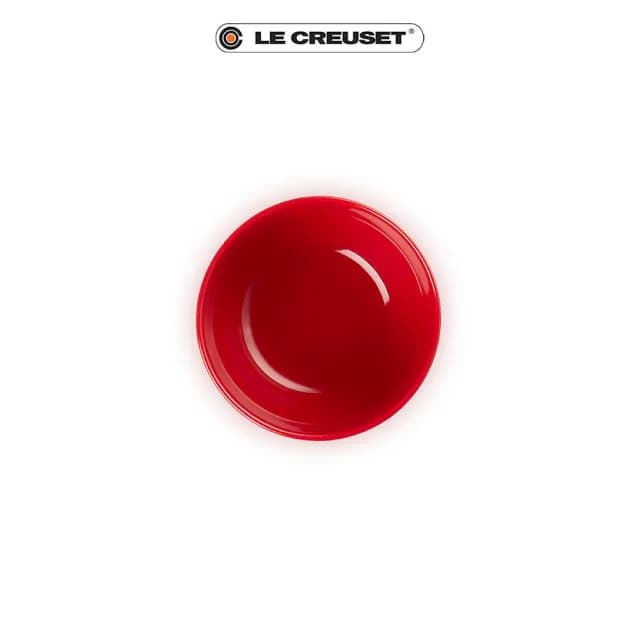 【Le Creuset】瓷器花蕾系列餐碗11cm(櫻桃紅)