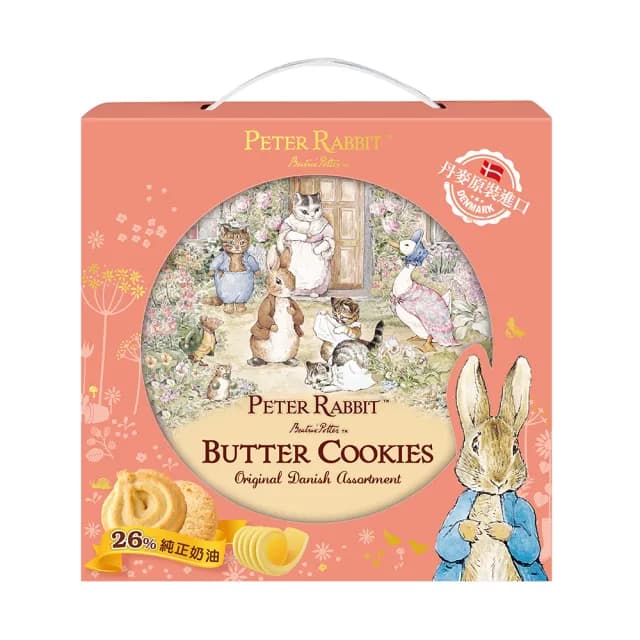 【PETER RABBIT 比得兔】丹麥奶油酥餅禮盒454g(中秋送禮推薦)