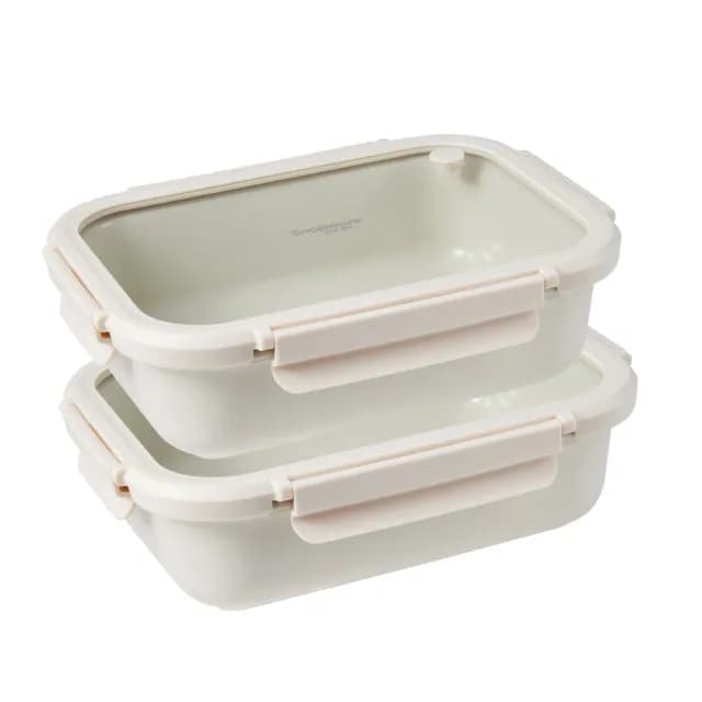 【CorelleBrands 康寧餐具】SNAPWARE Eco Ren陶瓷保鮮盒兩件組(1350mlx2)