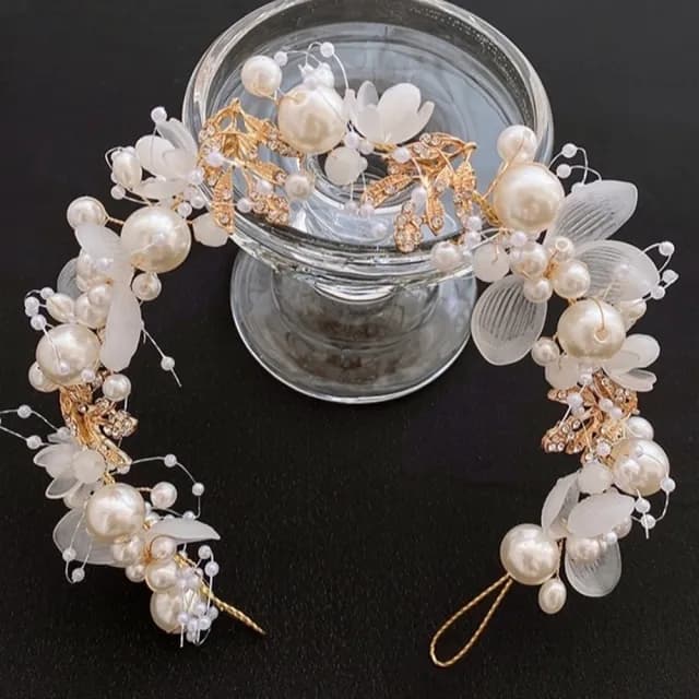 【橘魔法】童話花仙子水晶花朵髮飾(生日 表演 髮夾 髮飾 頭飾 花童 禮服 畢業典禮 婚禮 攝影)