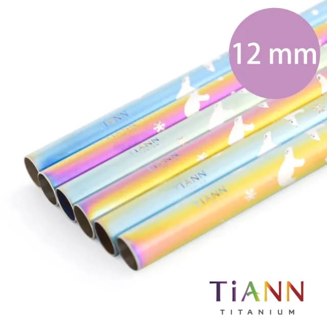 【TiANN 鈦安餐具】北極熊愛地球 純鈦吸管 單支(12mm)
