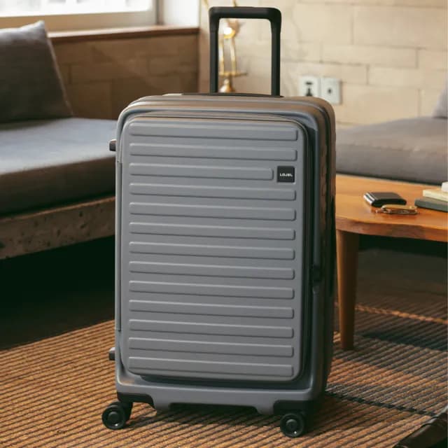 【LOJEL】速達 升級版 CUBO FIT 28吋 前開式擴充拉鍊拉桿箱(行李箱 旅行箱 胖胖箱)