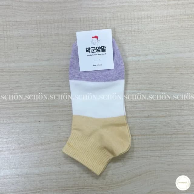 【SCHON】韓國短襪-三色(韓國襪子 韓國襪 可愛襪子 多色 三色襪 彩色襪子 襪子 交換禮物)