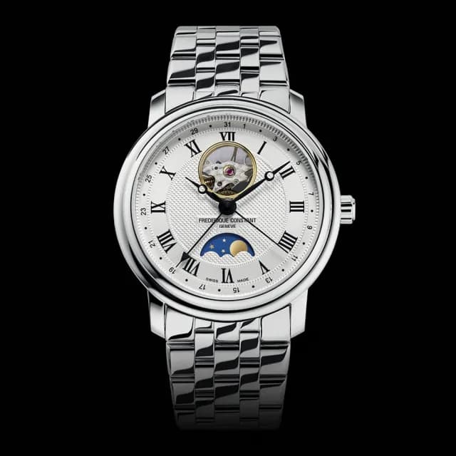 【CONSTANT 康斯登】Classics Heartbeat 開芯月相機械錶 禮物 送禮 推薦(FC-335MC4P6B2)