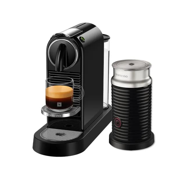 【Nespresso】特價到今天！膠囊咖啡機 CitiZ 奶泡機組合_ 魅力黑(瑞士頂級咖啡品牌/義式)