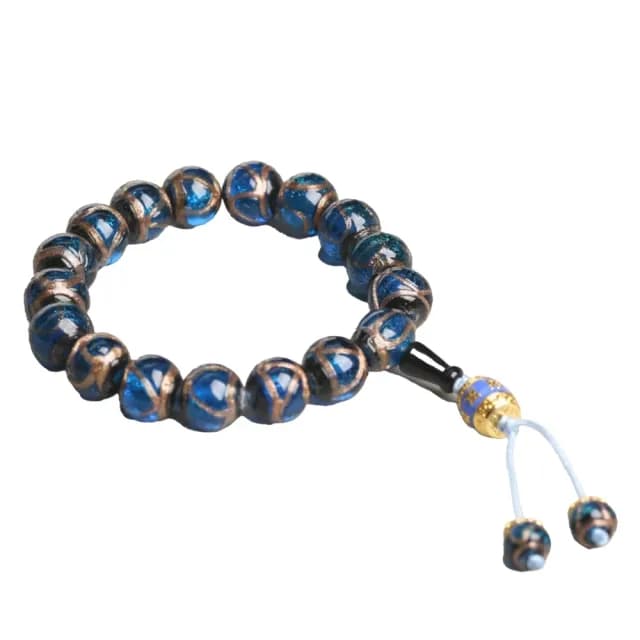 【寺安】平安喜樂香灰琉璃手鍊(手環 佛珠 手飾 轉運 運勢 五行 男女通用)