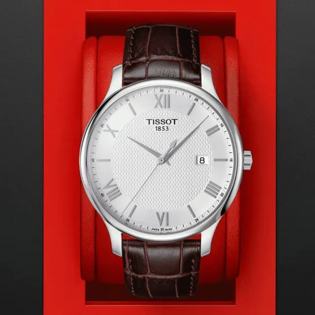【TISSOT 天梭】TRADITION 經典時尚石英腕錶 七夕 情人節 送禮 推薦(T0636101603800)