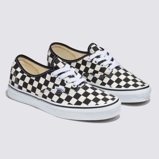 【VANS 官方旗艦】Authentic 黑白色棋盤格滑板鞋
