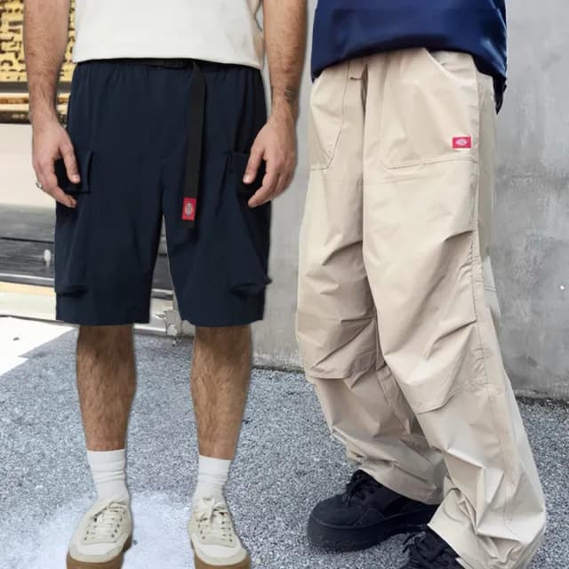 【Dickies】男女款雙膝降落傘褲/工裝長褲(多款任選)