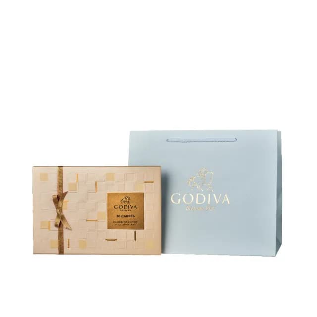 【GODIVA官方直營】片裝黑巧克力禮盒36片裝(生日禮、情人節、聖誕節)