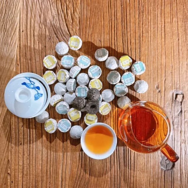 【茶韻】普洱茶 2002年野樟香迷你生沱250克(+透氣小麻袋*1)