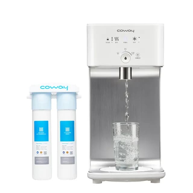 【兩年份濾心特談組】Coway 濾淨智控飲水機 冰溫瞬熱桌上型CHP-242N(原廠安裝)
