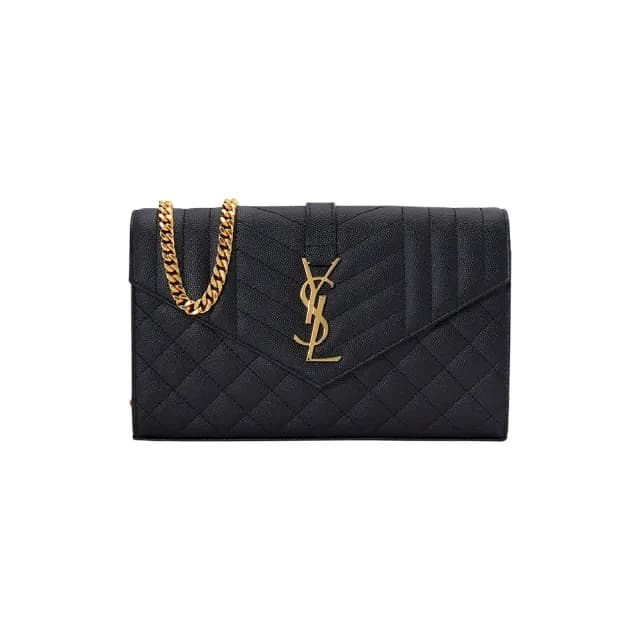 【YSL】620280 黑 金 混紋(WOC BAG)