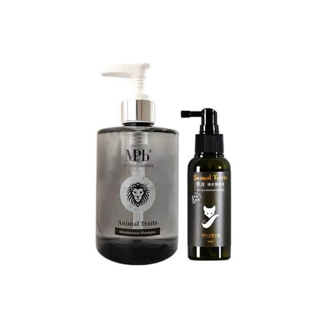 【MPB 巴黎小姐】獸首護色洗髮精300ml+養髮液100ml(固色 漂髮 敏感頭皮護理 咖啡因 頭皮水 母親節禮物)