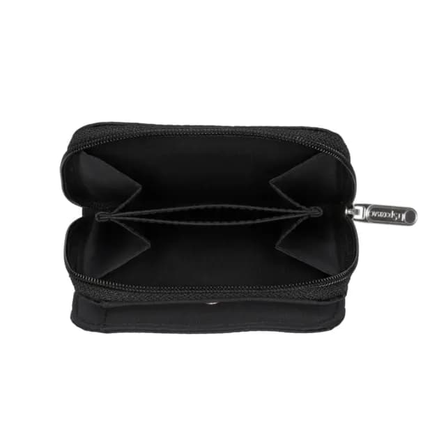 【Lesportsac】2025秋季新品 Claire Wallet ㄇ字拉鍊零錢包/永恒黑(6505)