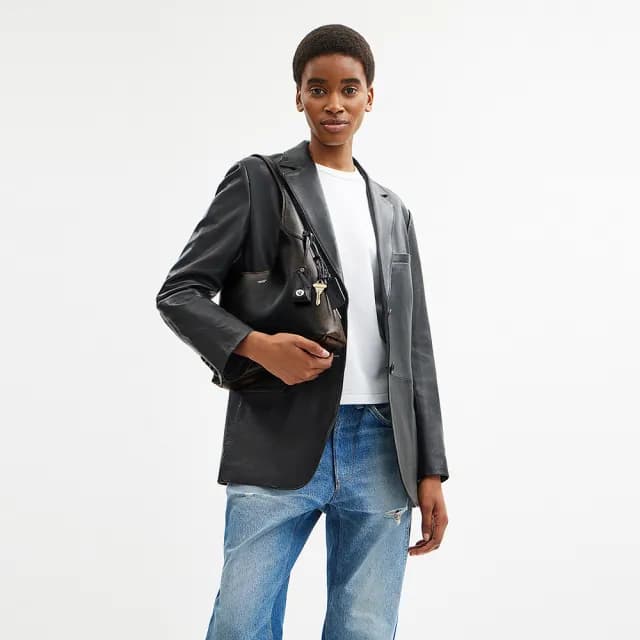 【COACH】蔻馳官方直營 BROOKLYN 28 復古摯愛皮革單肩手袋(CBH44)