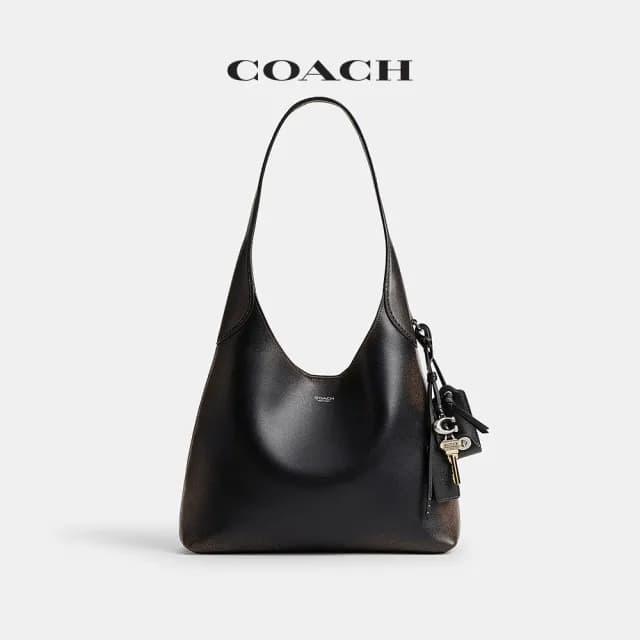 【COACH】蔻馳官方直營 BROOKLYN 28 復古摯愛皮革單肩手袋(CBH44)