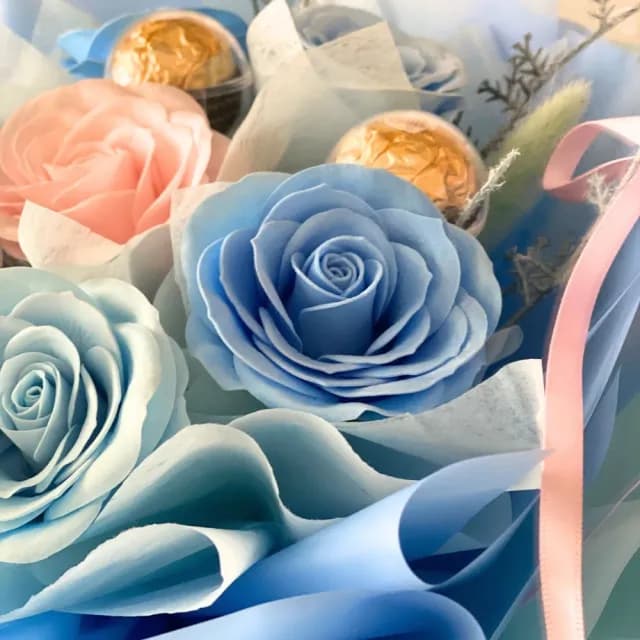 【GXS】芭蕾藍色花束(情人節花束 情人節 情人節禮物)