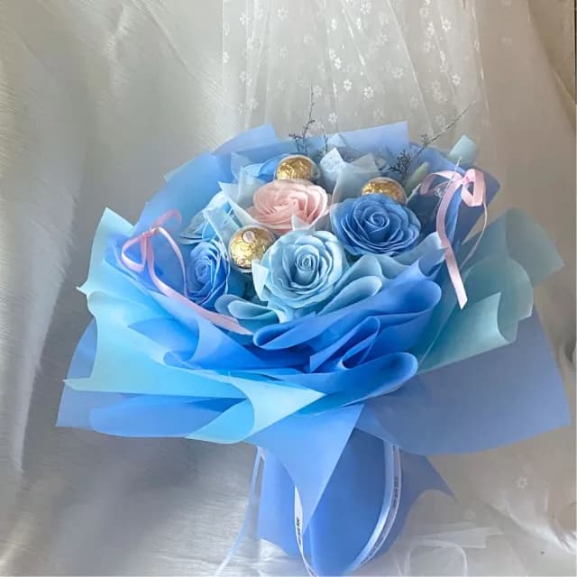 【GXS】芭蕾藍色花束(情人節花束 情人節 情人節禮物)