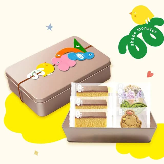 【一之鄉】小怪獸的派對禮盒(新上市彌月禮盒/附提袋/常溫蛋糕)