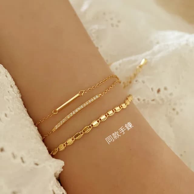 【CReAM】Undine 黃銅鍍金古典日系蕾絲花邊金色項鍊(生日 禮物 送禮 禮盒)