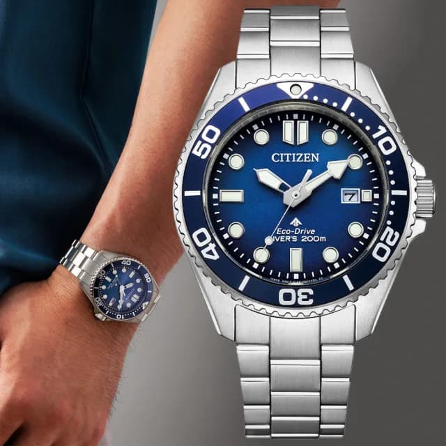 【CITIZEN 星辰】PROMASTER系列 潛水光動能腕錶 七夕 情人節 送禮 推薦(BN0260-54L)