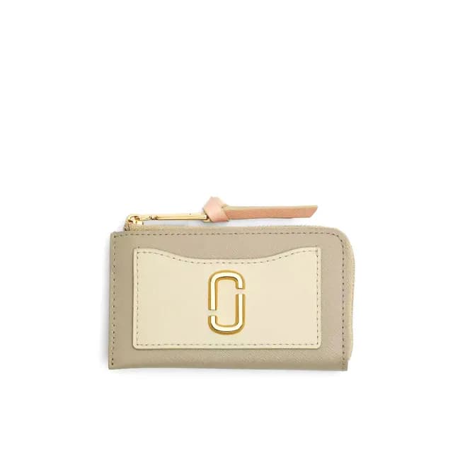 【MARC JACOBS】官方直送 SNAPSHOT 卡其拼色拉鍊式卡片錢包