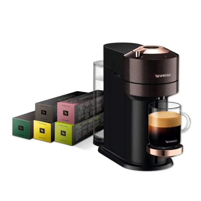 【Nespresso】momo獨家款！臻選厚萃Vertuo Next輕奢款膠囊咖啡機 咖啡機 義式(晨間美式50顆組)