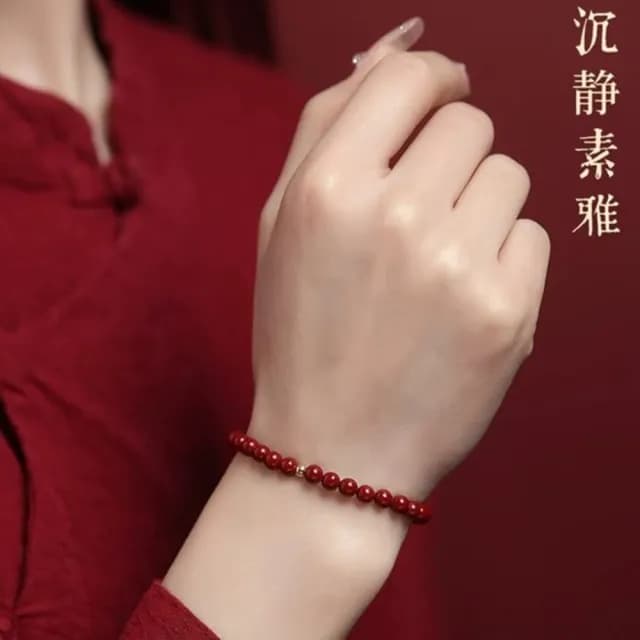 【Penny珮妮】999黃金迷你金珠 紫金砂6mm 手鍊(母親節 送女友 情人節 生日 交換禮物 尾牙 新年 結婚)