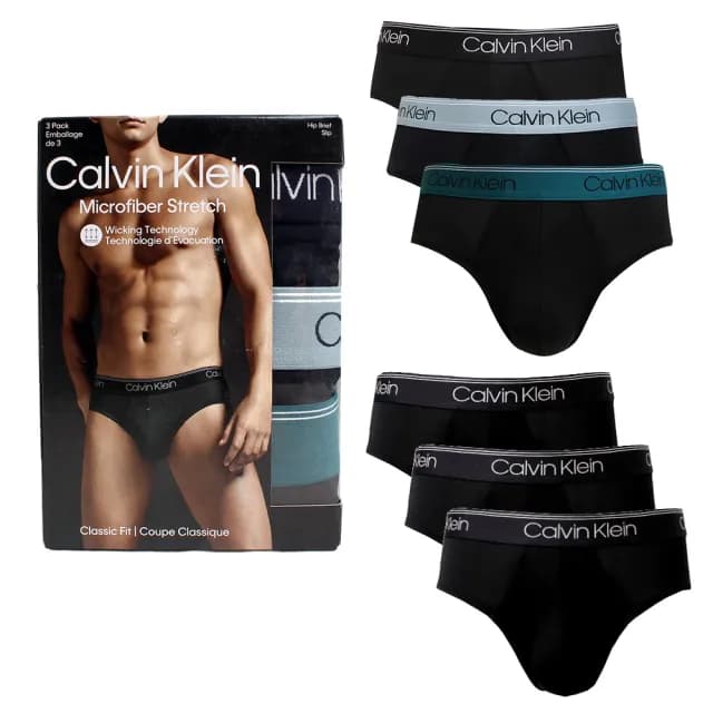 【Calvin Klein 凱文克萊】CK男內褲 超細纖維貼身男三角褲(3件組-多款任選)