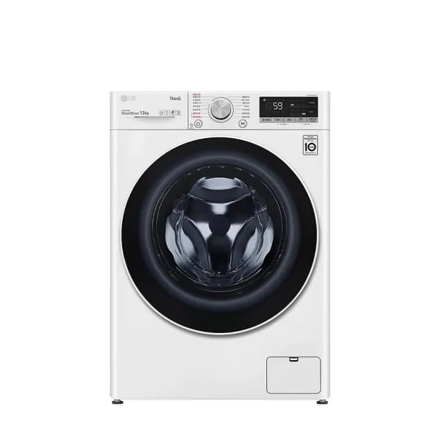 【LG 樂金】58H快配13公斤◆WiFi蒸洗脫變頻滾筒洗衣機◆冰磁白(WD-S13VCW)
