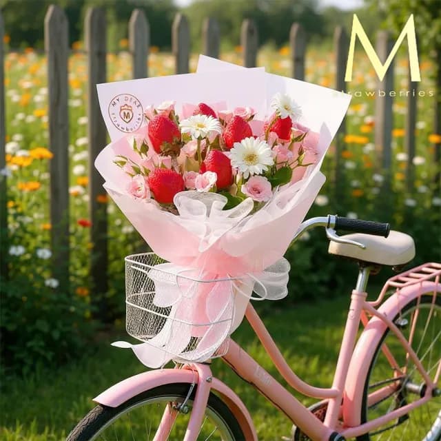 【MyDearStrawberries】Roseberry夏日愛戀草莓花束(水果花束/情人節/告白/生日禮物/超人氣花束/草莓)