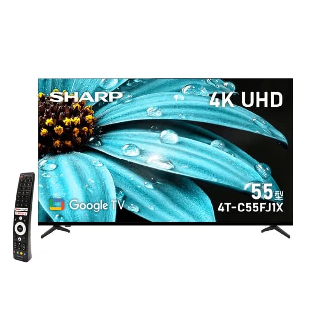 【SHARP 夏普】58H快配★50型 4K UHD Google TV智慧連網液晶顯示器(4T-C50FJ1X)