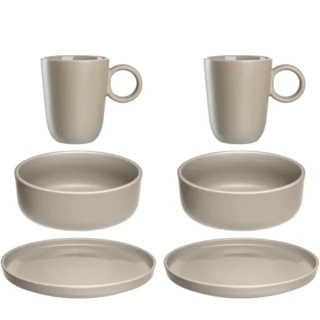 【LEONARDO 里歐】ROMA 羅馬復古風6件餐具組(聚會/派對/送禮/杯碗盤)