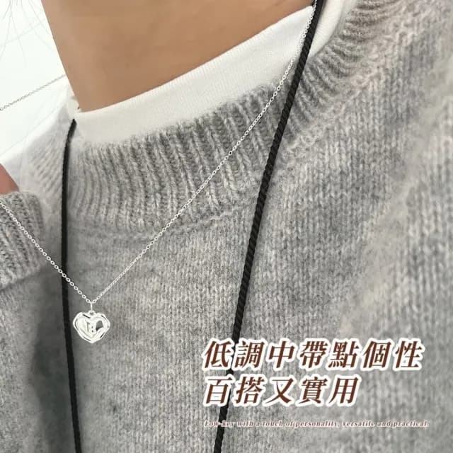 【LetterB】925純銀字母項鍊(男女 韓系 鎖骨鍊 項鏈 飾品配件 生日 情人節 禮物)