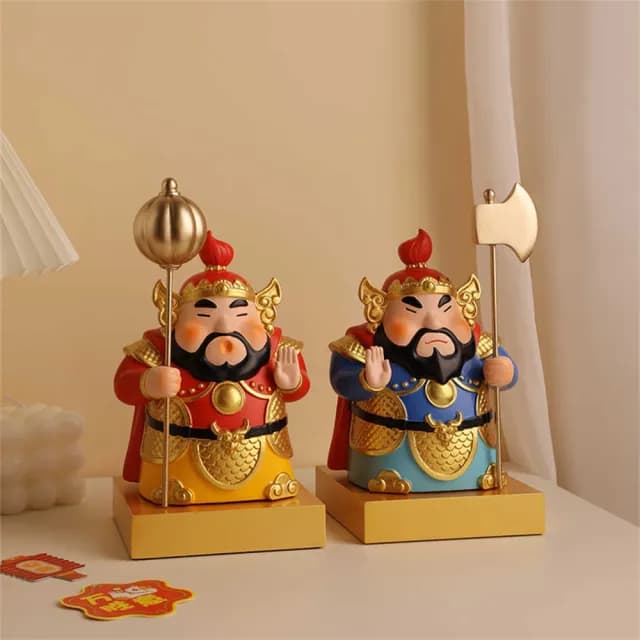 【超微米】貝漢美門神擺件 客廳入戶玄關擺飾 辦公室桌面裝飾品 搬家禮物 喬遷新居禮品(貝漢美門神擺件)