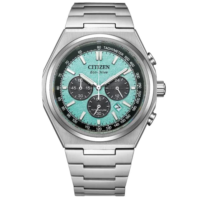【CITIZEN 星辰】GENTS 韋禮安廣告配戴 新鈦度 限量 光動能計時腕錶 七夕 情人節 送禮 推薦(CA4610-85M)