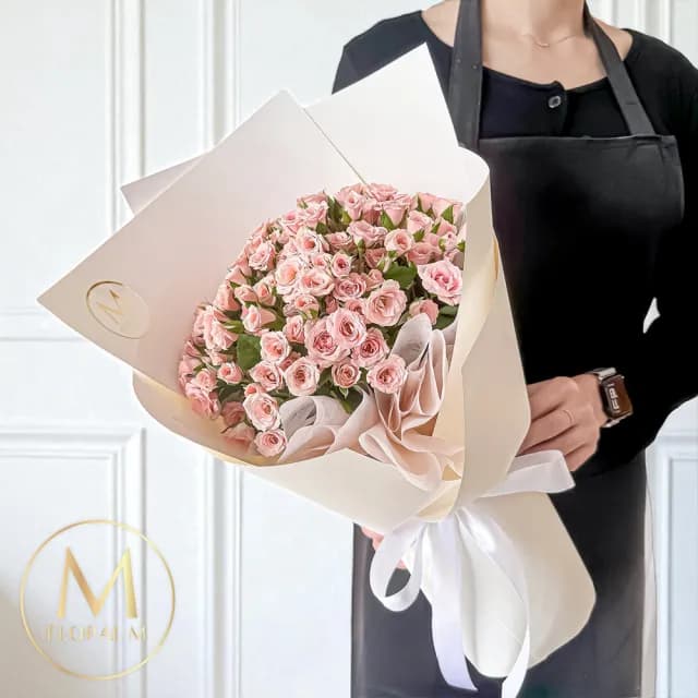 【Floral M】愛在浪漫巴黎迷你玫瑰鮮花花束(鮮花花束/花禮/買花/送禮/玫瑰/情人節生日告白求婚)