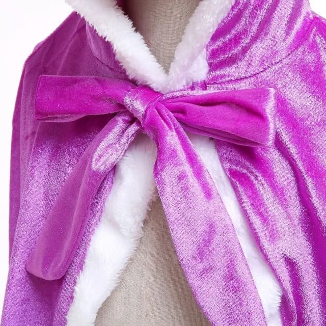 【橘魔法】絨布公主披風(萬聖節 斗篷 披肩 冰雪奇緣 貝兒公主 角色扮演 攝影 裝扮 女童 兒童 童裝)